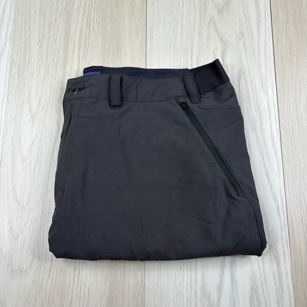 Patagonia Mens Black Ankle Zip Pocket Straight Leg Hiking Trekking Pants Size 38